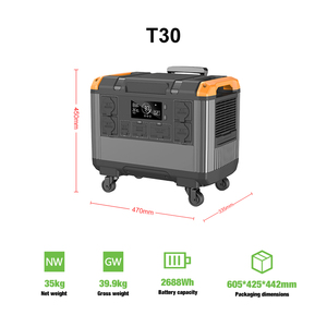 On Sale 500W 2688Wh Portable Solar Generator Power Station with MPPT Controller and <b>Cigar</b> Free Shipping - Product Image 2