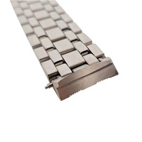 Bracelet de montre amovible en acier inoxydable 304 massif à maillons 316L de haute qualité