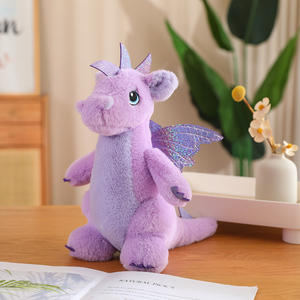Peluche de Dragones y Dinosaurios - Animal de Peluche - Compañero Reconfortante - Peluche de Animal Ultra Suave - 22 cm 4 Colores Surtidos Dragones - Product Image 3