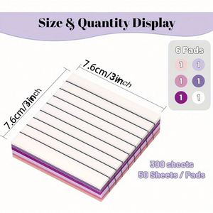 Transparent 3x3 Inch PET Sticky Notes Self-Adhesive Repositionable <b>Memo</b> <b>Pads</b> Office Reminder <b>Pad</b> School Writing - Product Image 2