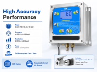 Gonfleur de pneus numérique entièrement automatique à gonflage rapide avec écran LCD, moniteur de pression des pneus, AC110V/220V 220PSI, montage mural