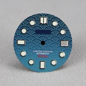 BLIGER 레드 골드 다이얼과 그린 빛나는 손이있는 우아한 탄소 섬유 시계 - Product Image 2