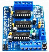 L293D papan pelindung kontrol papan Driver Motor steper modul papan ekspansi Drive Motor