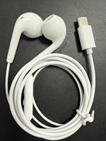 Earphone In-Ear Digital Putih Tipe-C Berkabel, Peredam Kebisingan Aktif (ANC), Bahan TPE, Barang Siap Kirim Pabrik, Produsen Langsung