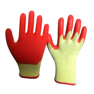 Guanti <span class=keywords><strong>da</strong></span> Lavoro di Sicurezza Resistenti Antiscivolo <span class=keywords><strong>10</strong></span> oz con Rivestimento in Lattice Increspato e Fodera in Cotone Personalizzabili per Industria e Costruzioni - Product Image 5