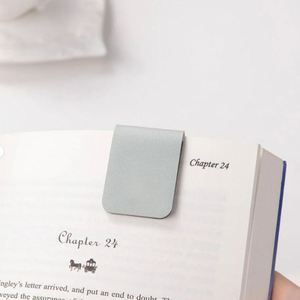 In Stock Cross-border Leather Magnetic <b>Bookmark</b> Fashion Magnetic Page Clip Notebook Marker Clip Magnetic Money Clip - Product Image 3
