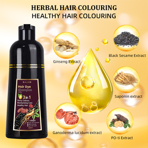 Customized permanente veloce copertura magica per <span class=keywords><strong>capelli</strong></span> di lunga durata di erbe e Ginseng caffè marrone colore dei <span class=keywords><strong>capelli</strong></span> Shampoo per tinture per <span class=keywords><strong>capelli</strong></span> - Product Image 5