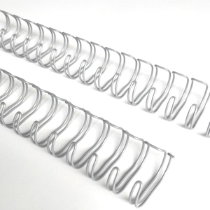 Kabel pengikat Spiral, <span class=keywords><strong>2</strong></span>:1 wiso Binding Double <span class=keywords><strong>Loop</strong></span> abu-abu terang 23 <span class=keywords><strong>Loop</strong></span> untuk notebook - Product Image 3