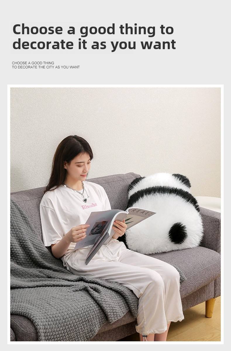 rabbit velvet cushion