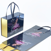 2026 Logo Personnalisé Pliable Luxe Boîte Carton pour Extensions de Cheveux Emballage Sacs Retail Perruque Boîte Cadeau Cheveux Vierge