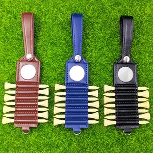 Outdoor Accessories Golf Tee Case Custom Golf Tee Tag PU Leather Golf Tee Holder