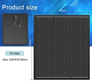 Paneles Solares Negros de Alta Eficiencia de 60w 100w 120w 150w 200w 250w 300w, Sistema Solar en Oferta - Product Image 3