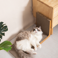 2025 Le tableau à gratter ondulé en forme de L le plus vendu n'est pas facile à tomber. Les jouets anti-rayures pour chat sont auto-his.