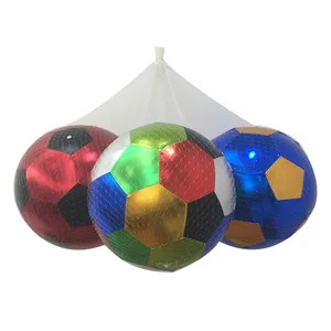 Metallic Folie Disco Ball Spiegel Stoff Kinderspiel zeug Yiwu Wassertuch Aufblasbarer Pvc Beach Bouncy Ball