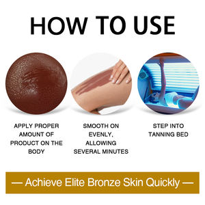 Crema <span class=keywords><strong>de</strong></span> bronceado vegana orgánica sin parabenos, aloe vera, <span class=keywords><strong>zanahoria</strong></span>, bronceado, <span class=keywords><strong>bronceador</strong></span>, aclarador y oscurecimiento <span class=keywords><strong>de</strong></span> la piel - Product Image 4