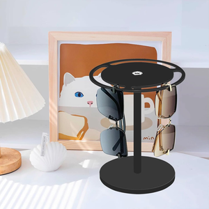 Akrilik güneş gözlüğü tutucu standı ile 360 dönen, temizle güneş gözlüğü organizatör gözlük vitrin rafı gözlük teşhir standı - Product Image 2