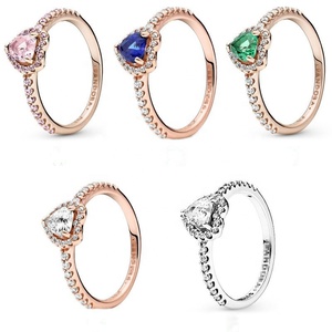 <span class=keywords><strong>Anello</strong></span> Vintage in Argento Sterling 925 con Fascia di Cuori Placcato <span class=keywords><strong>Oro</strong></span> <span class=keywords><strong>Rosa</strong></span> per Donne, Alta Qualità, Regalo di Compleanno, <span class=keywords><strong>Anello</strong></span> di Lusso Firmato - Product Image 1