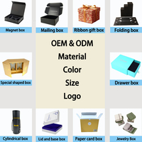 Caja de envío de correo de cartón corrugado rosa y negro de lujo impresa personalizada con logotipo en relieve Embalaje de cartón de alta calidad