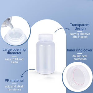 Atacado Laboratório Use Wide Mouth Plastic Reagent Garrafas para Liquid Sample Storage - Product Image 2
