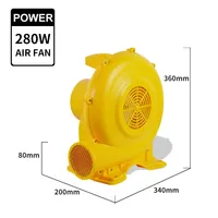 Ventilateur pour costume gonflable GW-28, 1/3HP, 570CFM, vitesse unique, moteur étanche pour costume de mascotte gonflable et garage gonflable