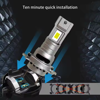 Lampu Depan Mobil LED Heyword Z1 Baru, Lampu Utama H1/H7/H4/9005/9006/ HB3/HB4 55W 12V 6500K