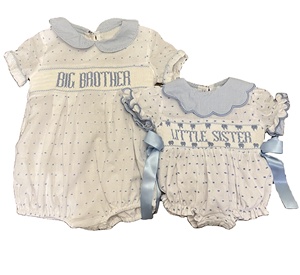 Combinaison à bulles personnalisée pour frère et sœur, vêtements pour enfants, garçons et filles, imprimé décontracté, correspondance des frères et sœurs, vêtements pour bébés - Product Image 1