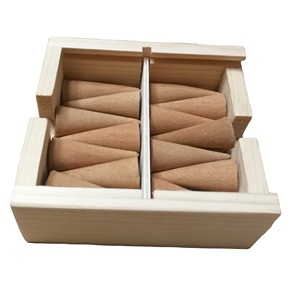 Factory Direct Supply Woodbox Sandalwood <strong>Cone</strong> Natural Oud Scented Aromatic Oud <strong>Cone</strong> <strong>Incense</strong> Fragrant <strong>Backflow</strong> <strong>Incense</strong> <strong>Cones</strong> - Product Image 1