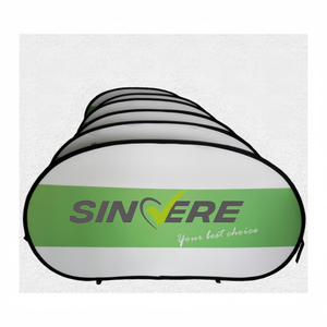 Sincero personalizado promocional Golf <span class=keywords><strong>Banner</strong></span> evento malla punto poliéster sublimación térmica impresión portátil <span class=keywords><strong>Horizontal</strong></span> <span class=keywords><strong>Pop</strong></span> marco - Product Image 2