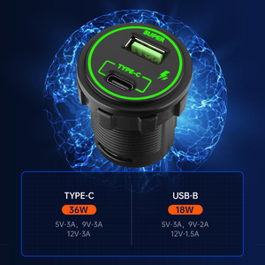 Prise <span class=keywords><strong>de</strong></span> charge rapide universelle intégrée modifiée 18W+36W pour véhicule - Product Image 3