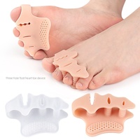 Séparateur d'orteils en gel de silicone, correcteur d'hallux valgus, espaceur doux et confortable, soulagement de la douleur, antidérapant, pour femmes et hommes