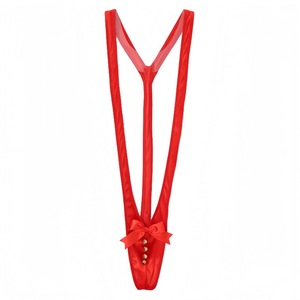 Lencería de Poliéster con Temática de Santa Claus <span class=keywords><strong>para</strong></span> <span class=keywords><strong>Hombre</strong></span>, Estilo Europeo Americano, Body con Cuello en V, Diseño de una Pieza, ODM Disponible, Envío Directo - Product Image 5