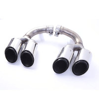 Embout d'échappement en acier inoxydable pour Porsche Cayenne 9Y0 2018-2025, décoration, 1 paire (2 pièces)
