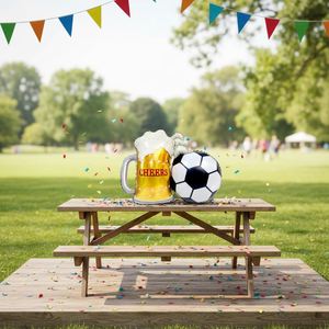 Gold Party Cup Foil <b>Balloon</b> 22 Inch-Beer Mug Shape Customizable Reusable Football Theme Party Decoration Birthday Supplies - Product Image 2