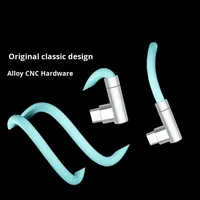 Câble USB-C vers USB-C 240W à Angle Droit, Câble de Charge Rapide en Silicone Souple Type-C pour iPhone 15 16 17 18 Pro Max