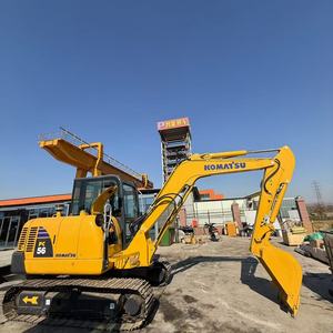 Pelleteuse sur chenilles Komatsu PC56 d'occasion de haute qualité à vendre, avec d'excellents composants de moteur et de pompe - Product Image 6