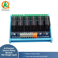 Oshangming 6 canaux d'entrée sortie relais 24V Module relais 6 carte IO 16A PNP/NPN simple ouvert pour PLC
