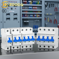 WZOODQ B6-125 CE AC Type C 230V/400V 1P 2P 3P 4P 6KA AC MCB 80A 100A 125A 1P 2P 3P 4P Mini disjoncteur