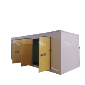 Entrepôt mobile pliable préfabriqué de 20 pieds à portes multiples, en structure acier à panneaux sandwich, isotherme, personnalisé par l'usine - Product Image 2