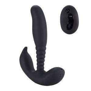Aphrodisia Télécommande Plaisir Anal Double Stimulateur Prostate Vibrant Silicone + ABS 10 Modes de Vibration 10m Télécommande USB - Product Image 2