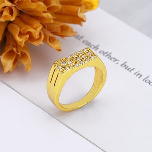 Anillo de Boda JXX de Latón Chapado en Oro de 14k y 24k con Diseño Único y Moderno para Mujer, Anillo Hueco Elegante - Product Image 5