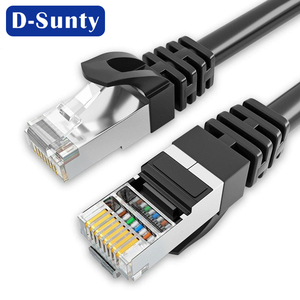Cable de Fibra Óptica para Red de Longitud Personalizada, Precio de Fábrica, Cable Ethernet CAT6 STP FTP Reforzado con Alambre de Acero, Corte a Medida, Color BC - Product Image 5