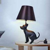 Escultura de Perro Moderna de Fibra de Vidrio a Tamaño Real Personalizada con Luz para Vestíbulo de Hotel y Proyectos de Villas, Fábrica de Estatuas Contemporáneas