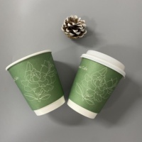 Gobelets en papier jetables pour café 8oz 12oz 16oz à emporter, gobelets en papier biodégradables, gobelets à double paroi de qualité alimentaire