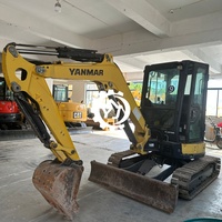Mini-excavatrice YANMAR VIO35, excavatrices YANMAR mini importées VIO27 VIO50-6B VIO80-6B VIO100, mini-excavatrice sur chenilles