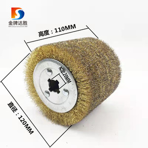 Rueda de alambre de acero inoxidable, <span class=keywords><strong>cepillo</strong></span> de alambre <span class=keywords><strong>para</strong></span> muebles de <span class=keywords><strong>madera</strong></span>, máquina de pelado eléctrico - Product Image 5