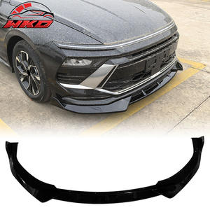 Kit de Carrocería de Alta Calidad para Hyundai Sonata 2024-2025, Estilo IKON V1, 3 Piezas, Labio Delantero para Parachoques, Negro Brillante - Product Image 1