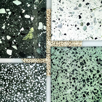 Terrazzo coloré Table basse carrée en terrazzo personnalisée pour sol d'aéroport