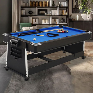 Mesa de <span class=keywords><strong>Billar</strong></span> Giratoria 4 en 1 Premium de <span class=keywords><strong>7</strong></span> <span class=keywords><strong>pies</strong></span> con Diseño que Ahorra Espacio, Incluye <span class=keywords><strong>Billar</strong></span>, Hockey de Aire y Tenis de Mesa - Product Image 1