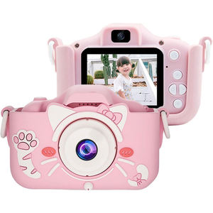 Oem מיני מצלמת וידאו לקטנטנים ילדים 1080p hd 2.0 "השפתיים מסך נשלף סיליקון נשלף שרוול microsd MP3 מסתובב צעצוע - Product Image 1