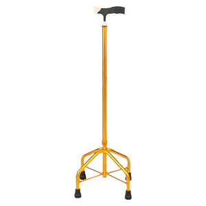 Bastón de Senderismo LH-WA07 de Cuatro Patas, Altura Ajustable, Antideslizante, Color Dorado, Operación Manual, Hengshui - Product Image 3
